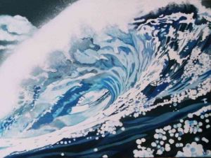 Voir le détail de cette oeuvre: vague bleue
